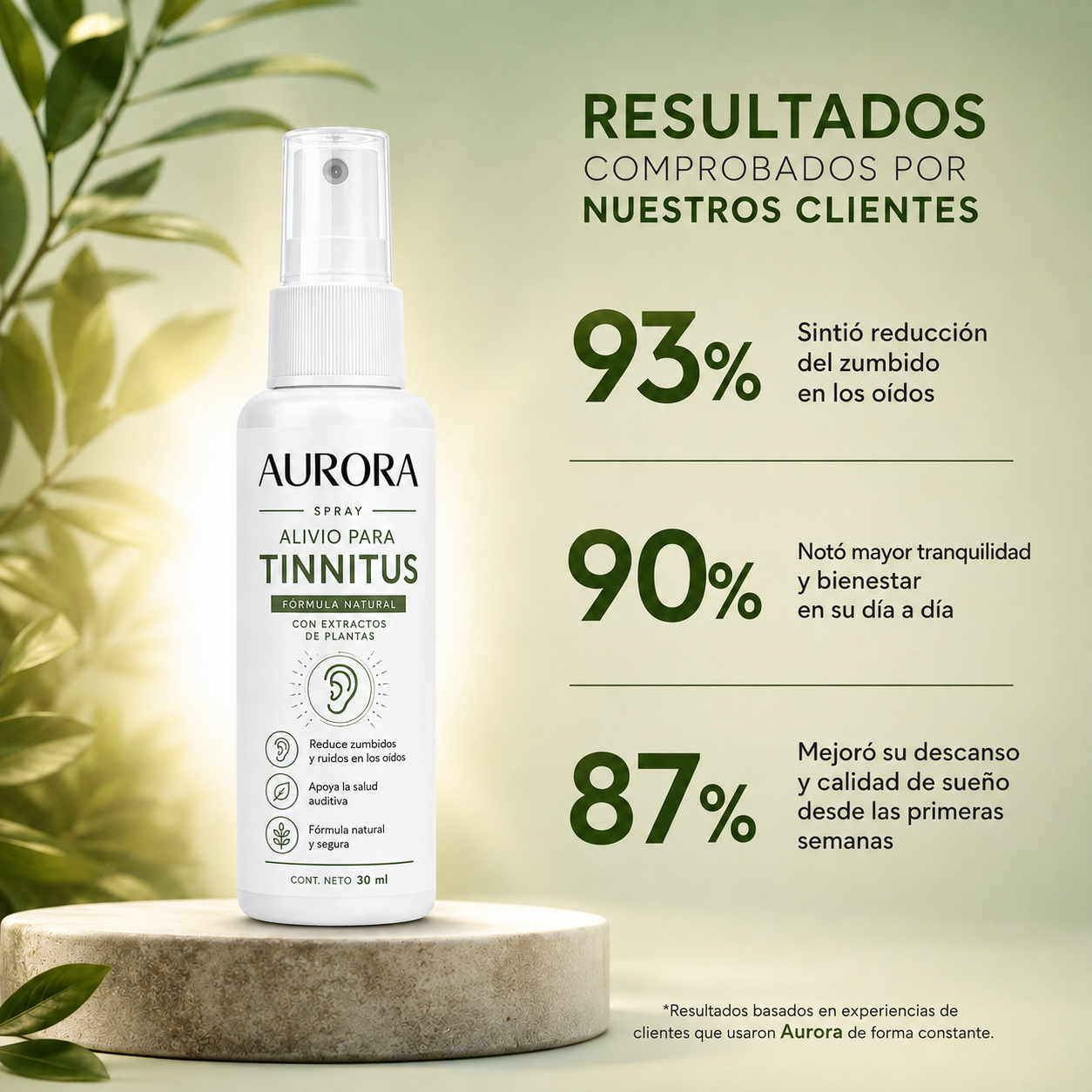 ¡Reduci, calma y alivia el zumbido en los oídos hasta en un 98% en 24 horas!